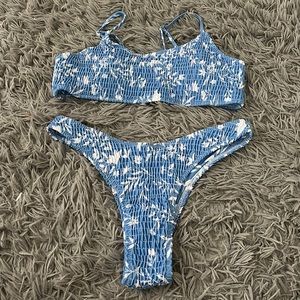 gorgeous floral Blue bikini